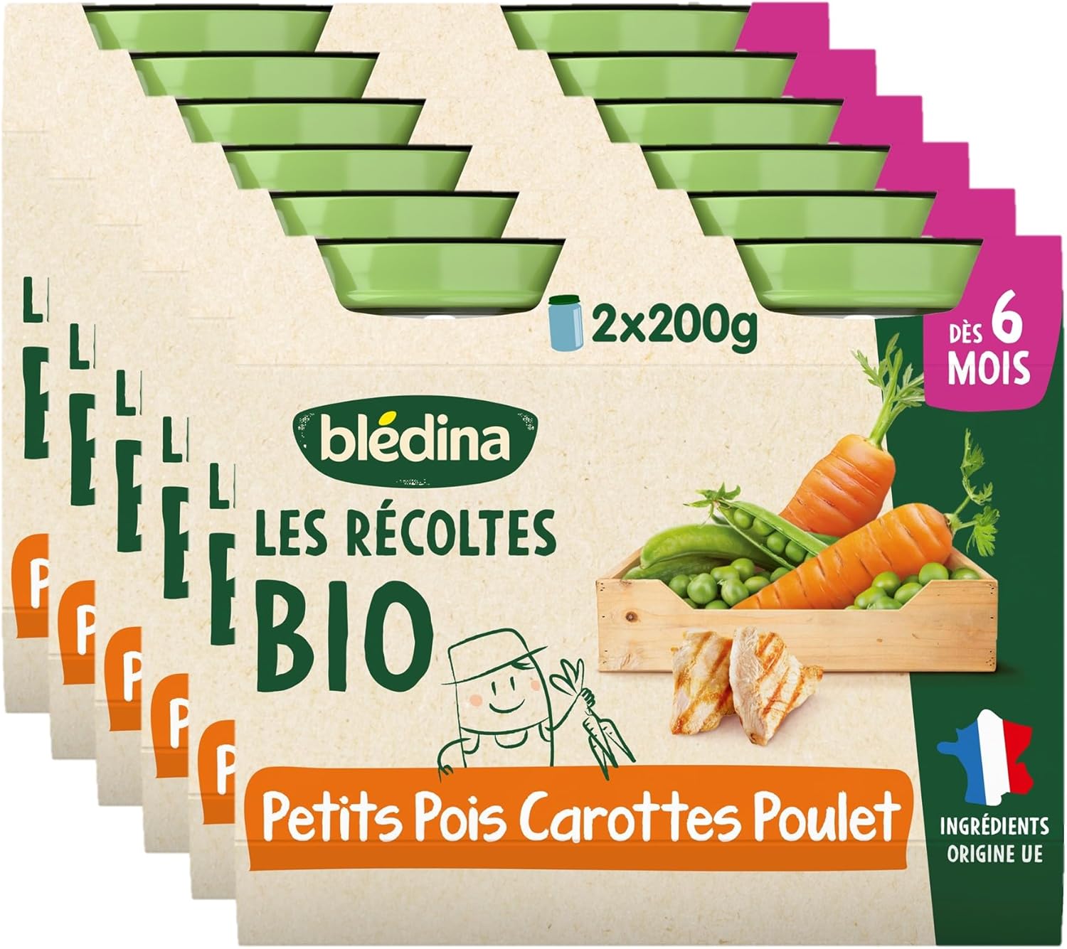 Thumbnail 3 de Blédina Récoltes Bio petit pot 6 mois 🍲