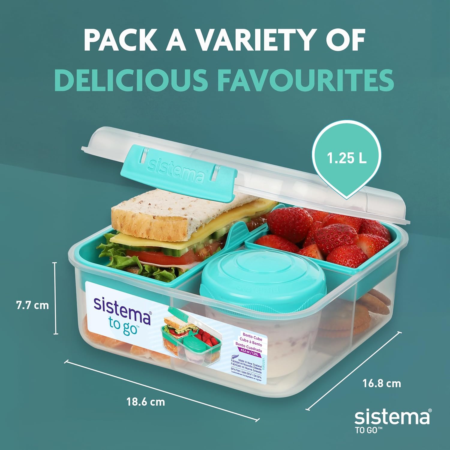 Detalle 2 de Sistema Bento Box LUNCH 1.25 L