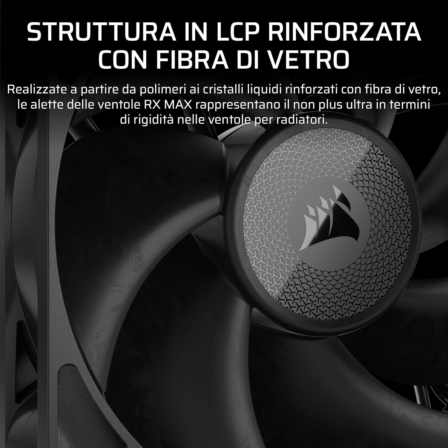 Thumbnail 5 de CORSAIR iCUE LINK RX120 MAX ventola 120mm PWM ad alta pressione statica, nero