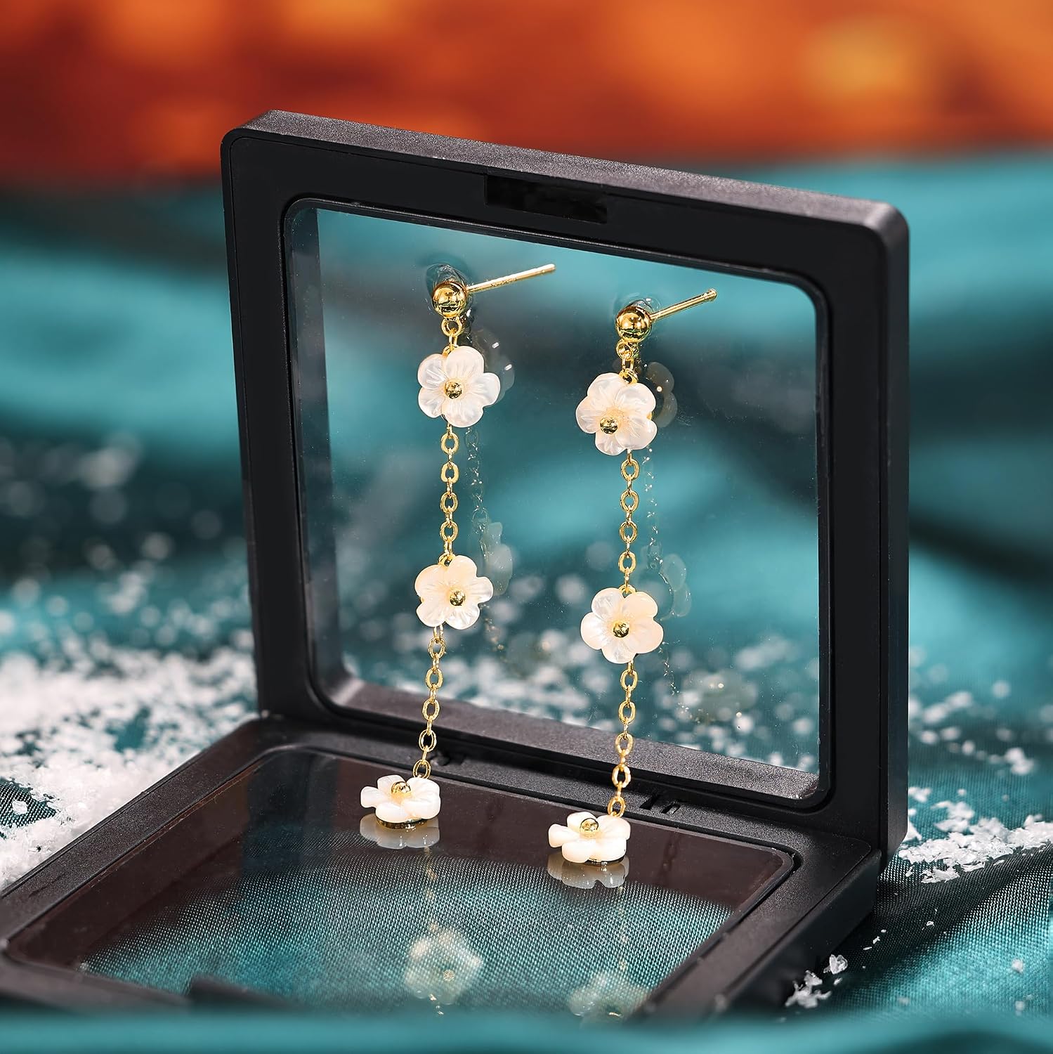 Detalle 1 de Moodear Drop Earrings 14K Gold-Plated