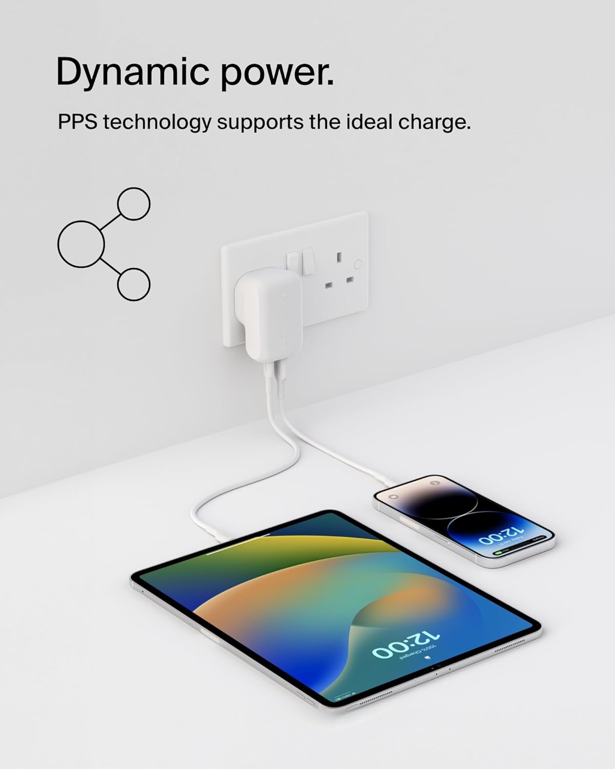 Detalle 1 de Belkin BoostCharge 42W Dual Port USB-C and USB-A Charger