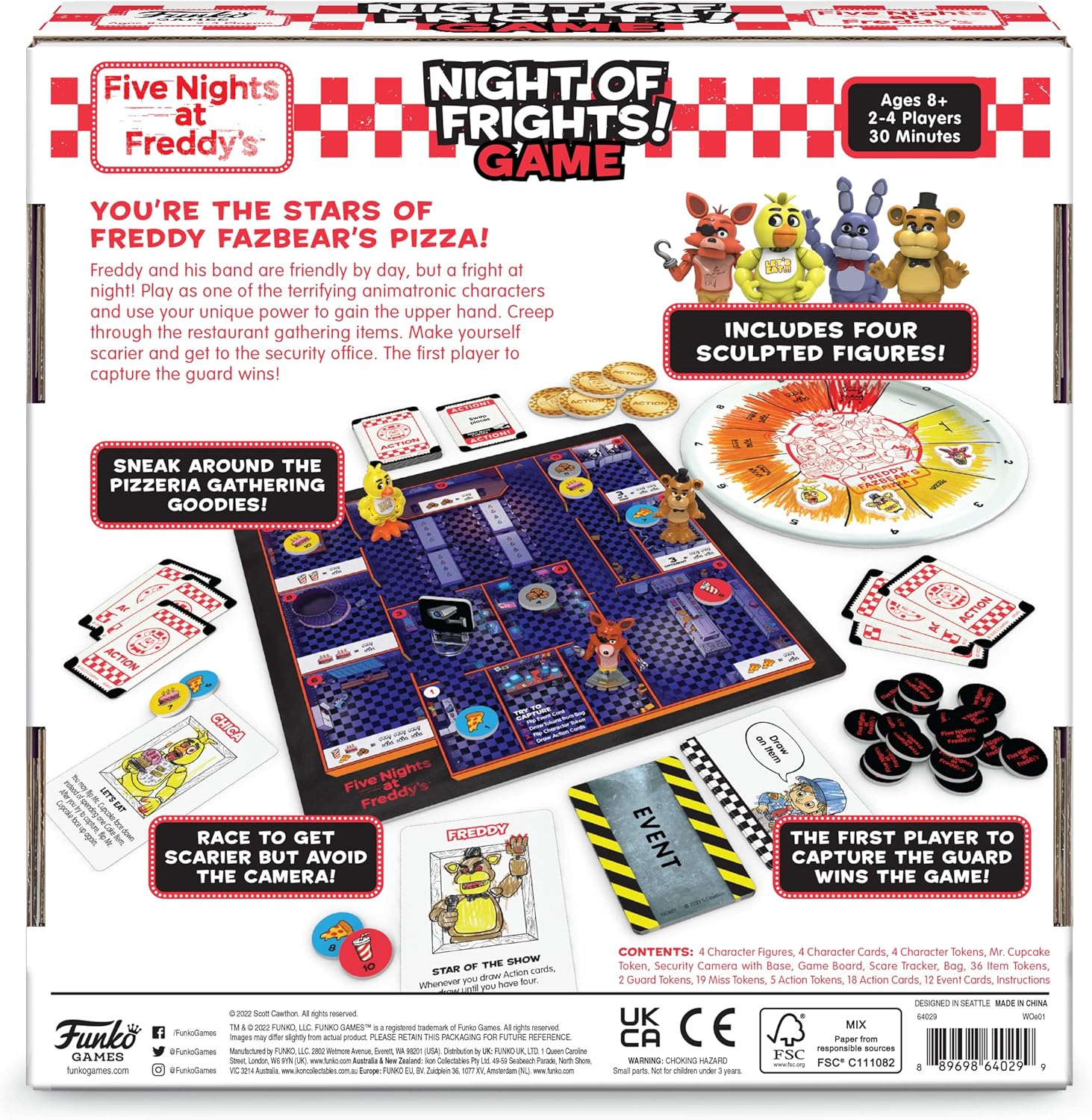 Detalle de Five Nights at Freddy's: Night of Frights – Survival Strategy Board Game