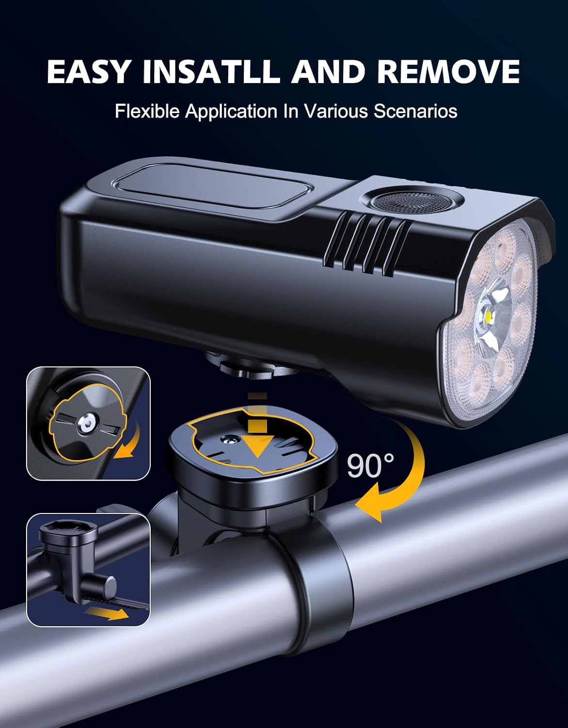 Thumbnail 6 de ISEYOU Bike Lights 1000 lumen set