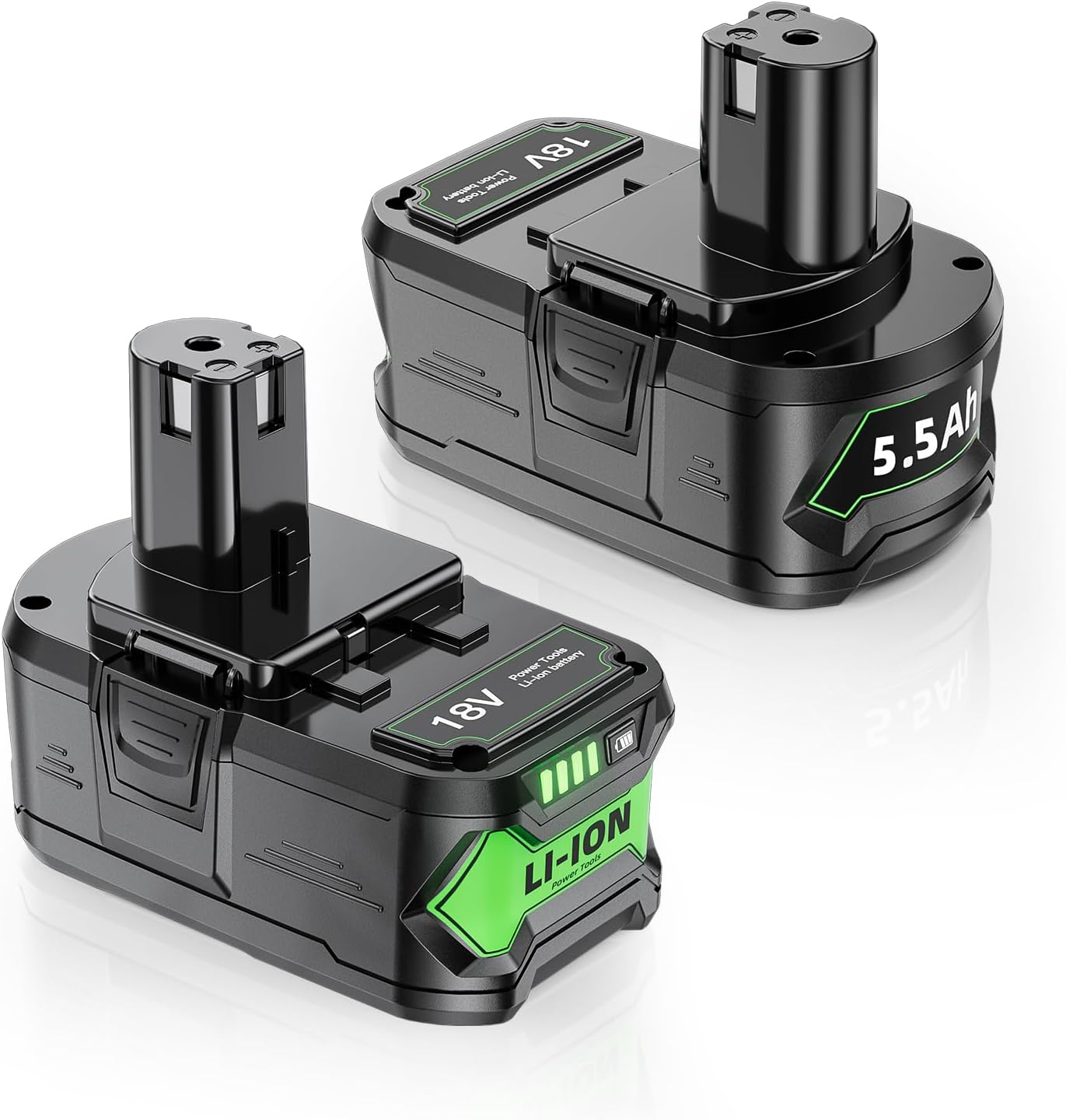 Detalle de Uionvot 18V 5500mAh 2 Pack Ryobi battery