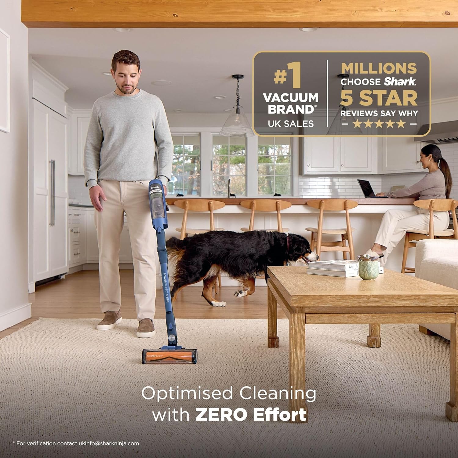 Thumbnail 2 de Shark PowerDetect Speed Clean and Empty Cordless Pet Pro Vacuum (Ultramarine IA3241UKT)