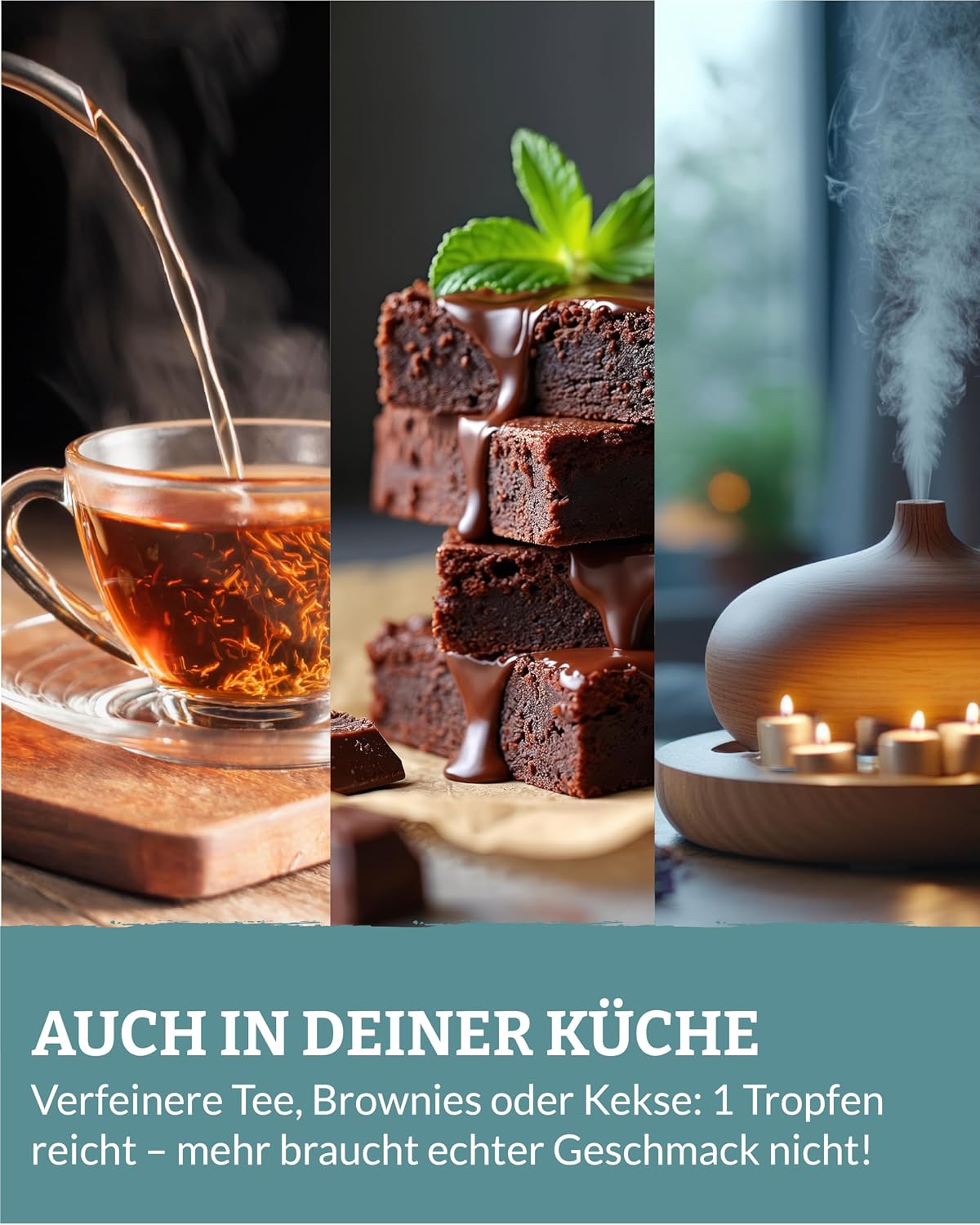 Detalle de Heldengrün® BIO Pfefferminzöl (100% naturrein) – Reines Pfefferminzöl zum Verzehr aus Griechenland