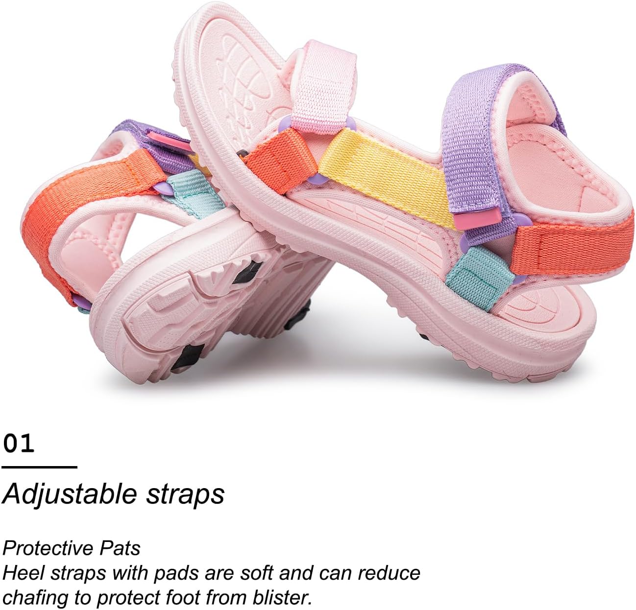 Detalle de vibdiv Boys Girls Sandals Open-Toe Summer Outdoor Unisex Child Sport Sandals