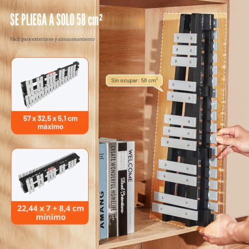 Detalle de VEVOR Kit de Campana de Xilófono Glockenspiel de 30 Notas