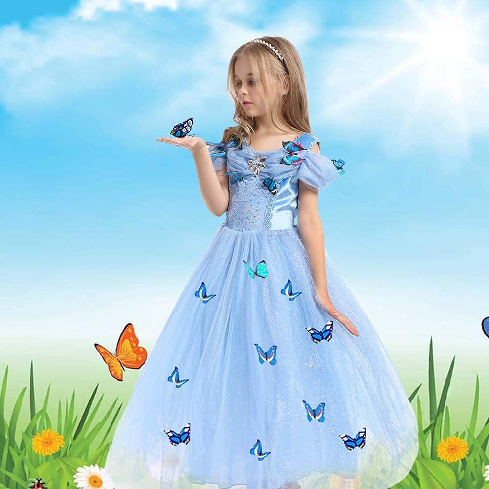 Thumbnail 1 de URAQT Vestido de Cenicienta 👗, Disfraz Elegante para Niñas 3-8 años