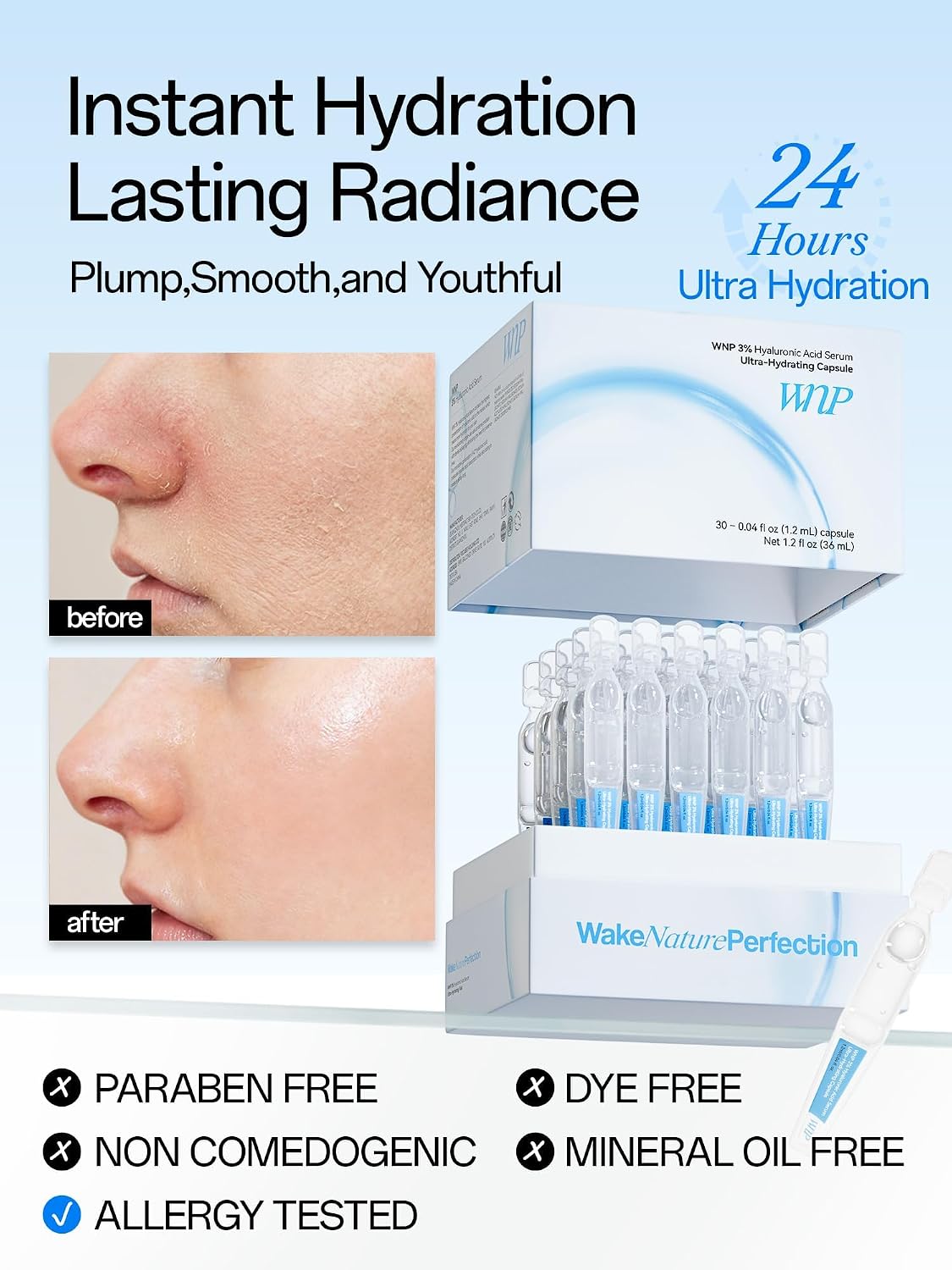 Thumbnail 1 de WNP Hyaluronic Acid Serum 3% with 4D Multi-Layer Hydration — Ultra Hydrating Anti-Aging Serum
