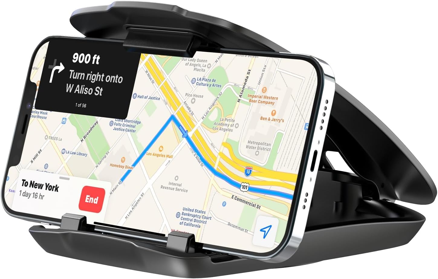 Detalle de APPS2Car GPS02 Dashboard Sat Nav Mount, Folding Shell and 3M Adhesive Base