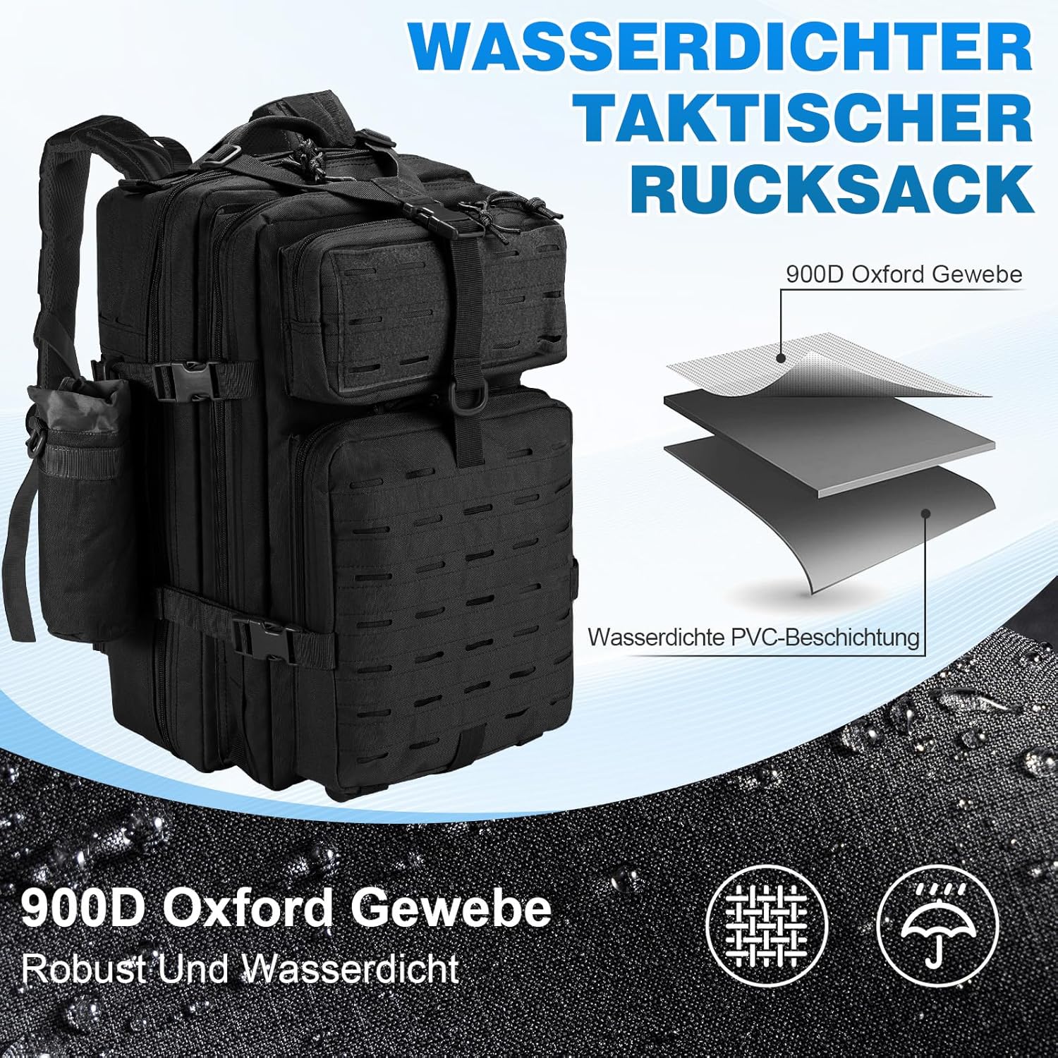 Thumbnail 5 de SHANNA Trekkingrucksack 45L Militärrucksack