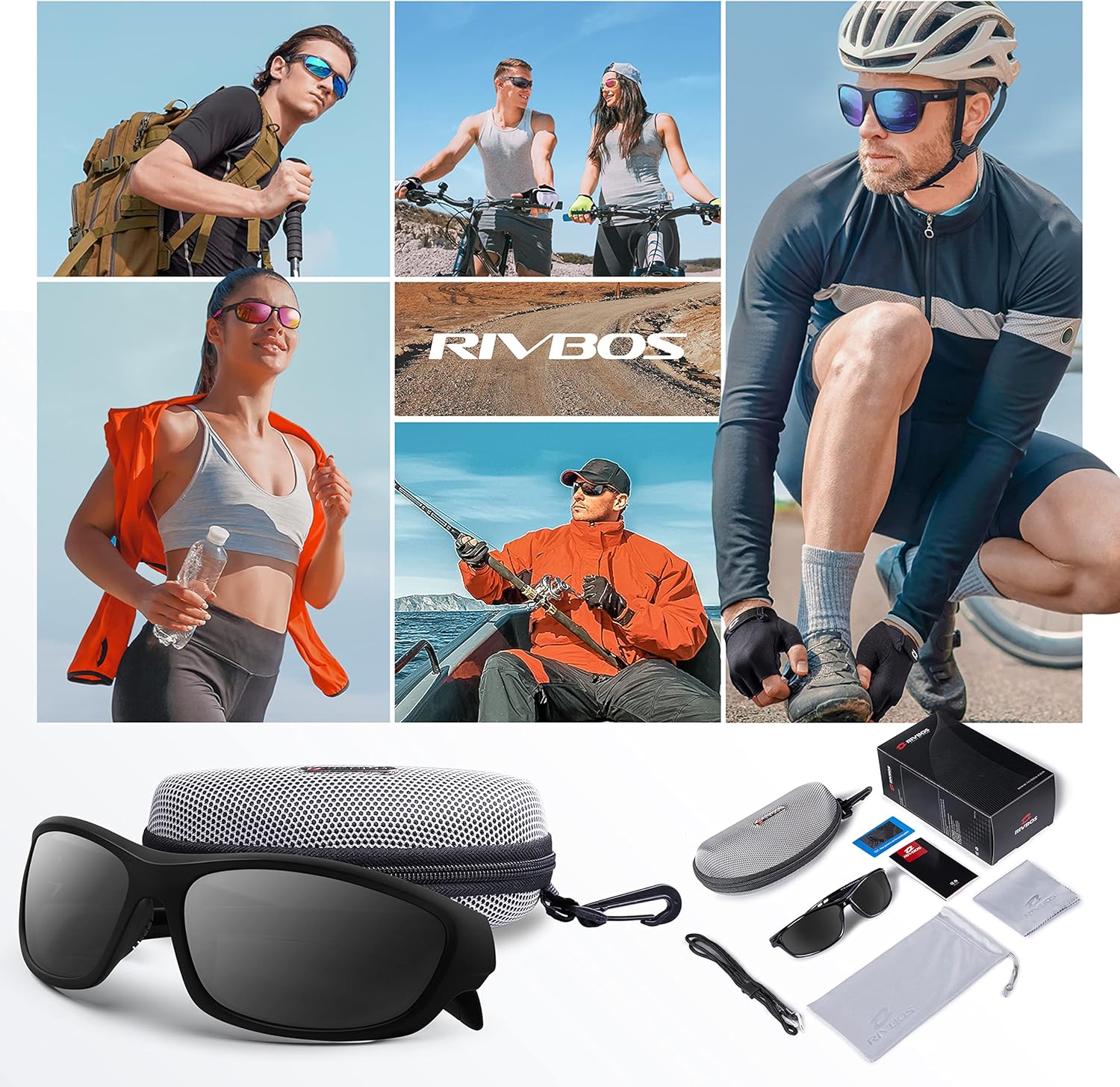 Thumbnail 5 de RIVBOS RB832 Polarized sports sunglasses