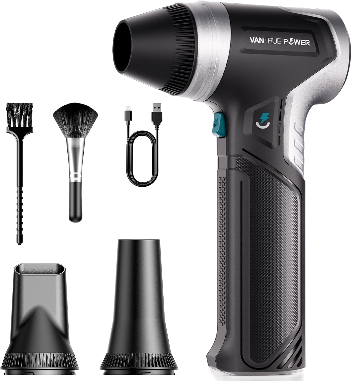 Detalle de VANTRUE POWER T800 Souffleur d’air comprimé – 3 vitesses, sans fil, 800 g de souffle