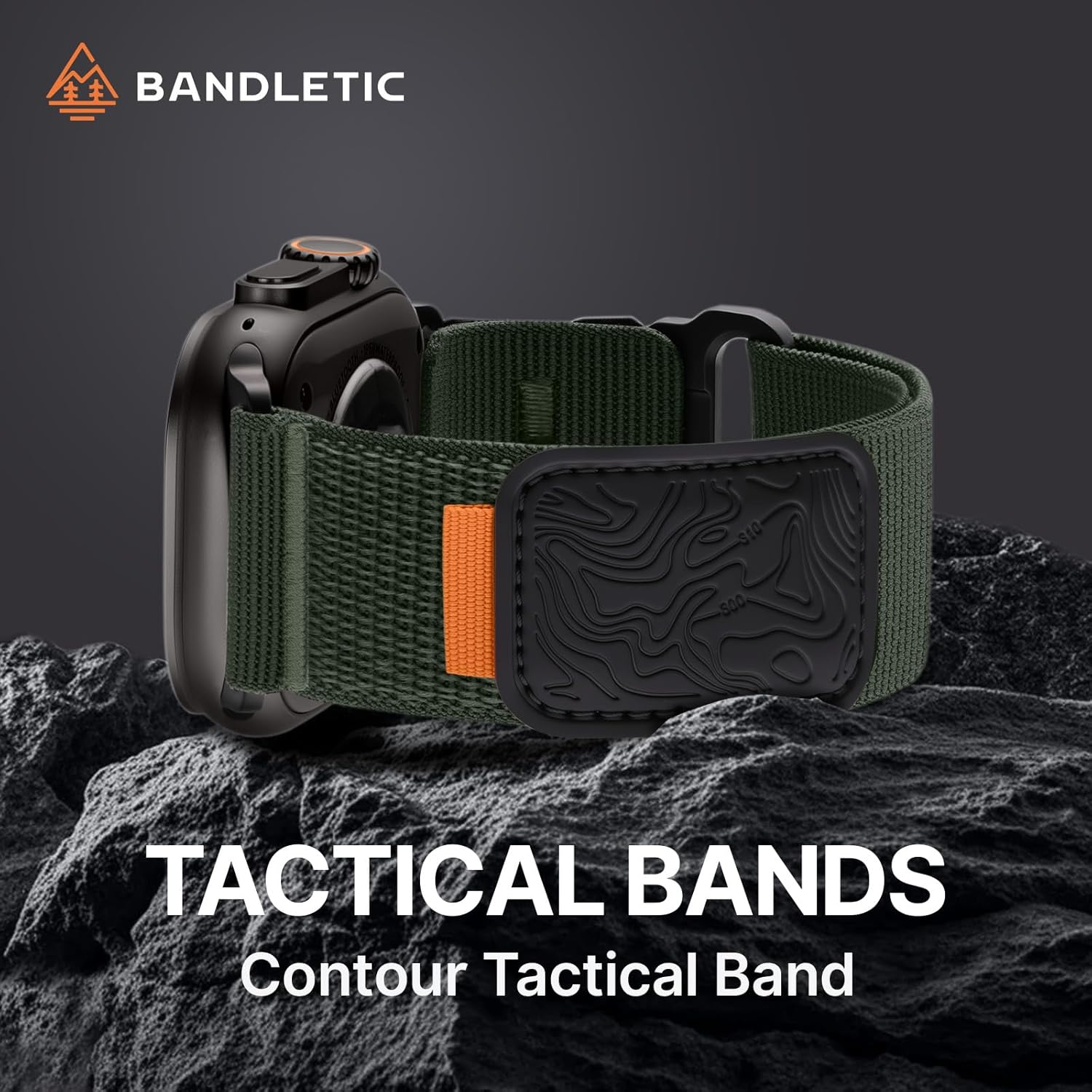 Detalle 2 de Bandletic Soft Nylon Loop Strap 49mm Green