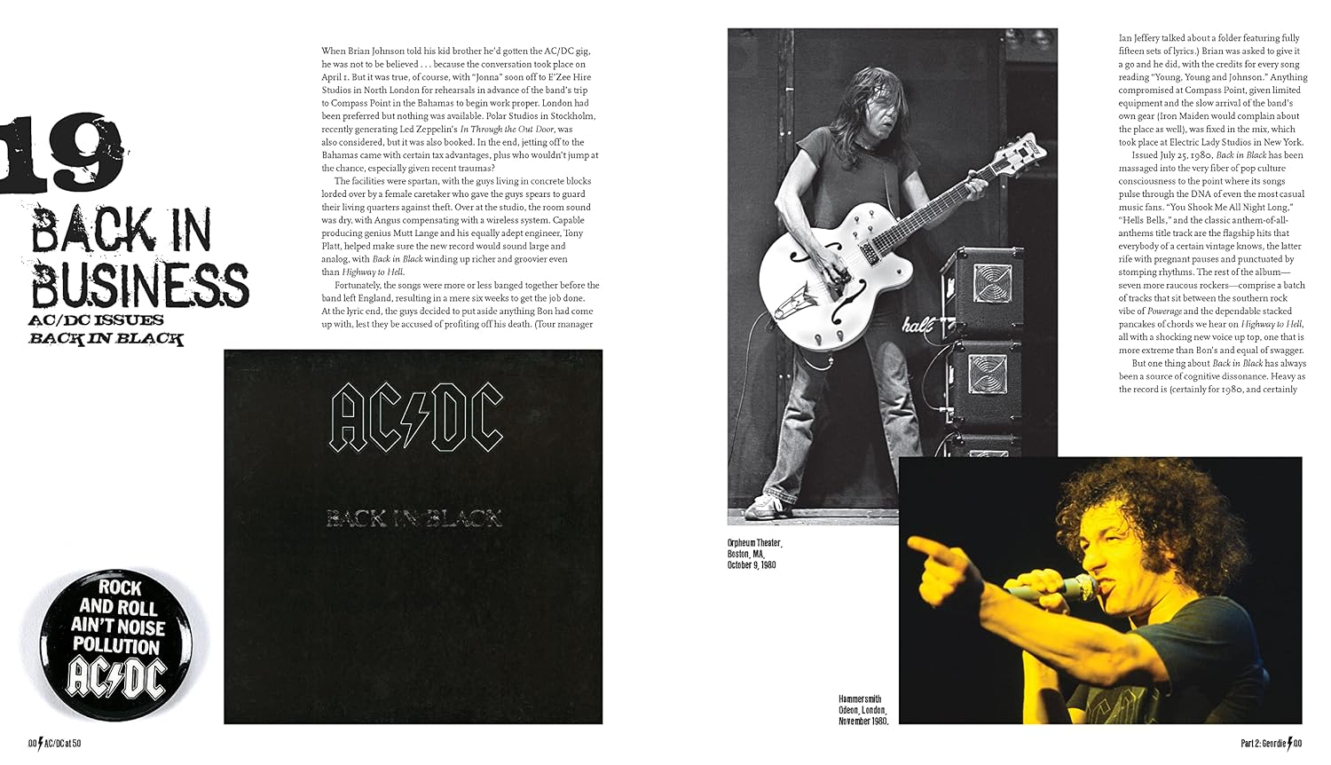 Detalle 2 de AC/DC at 50: Hardcover Book by Martin Popoff with Concert Photography