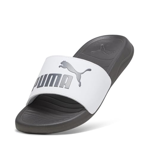 Detalle de PUMA Popcat 20, Chanclas Unisex adulto – Puma White Dark Coal, talla 42 EU