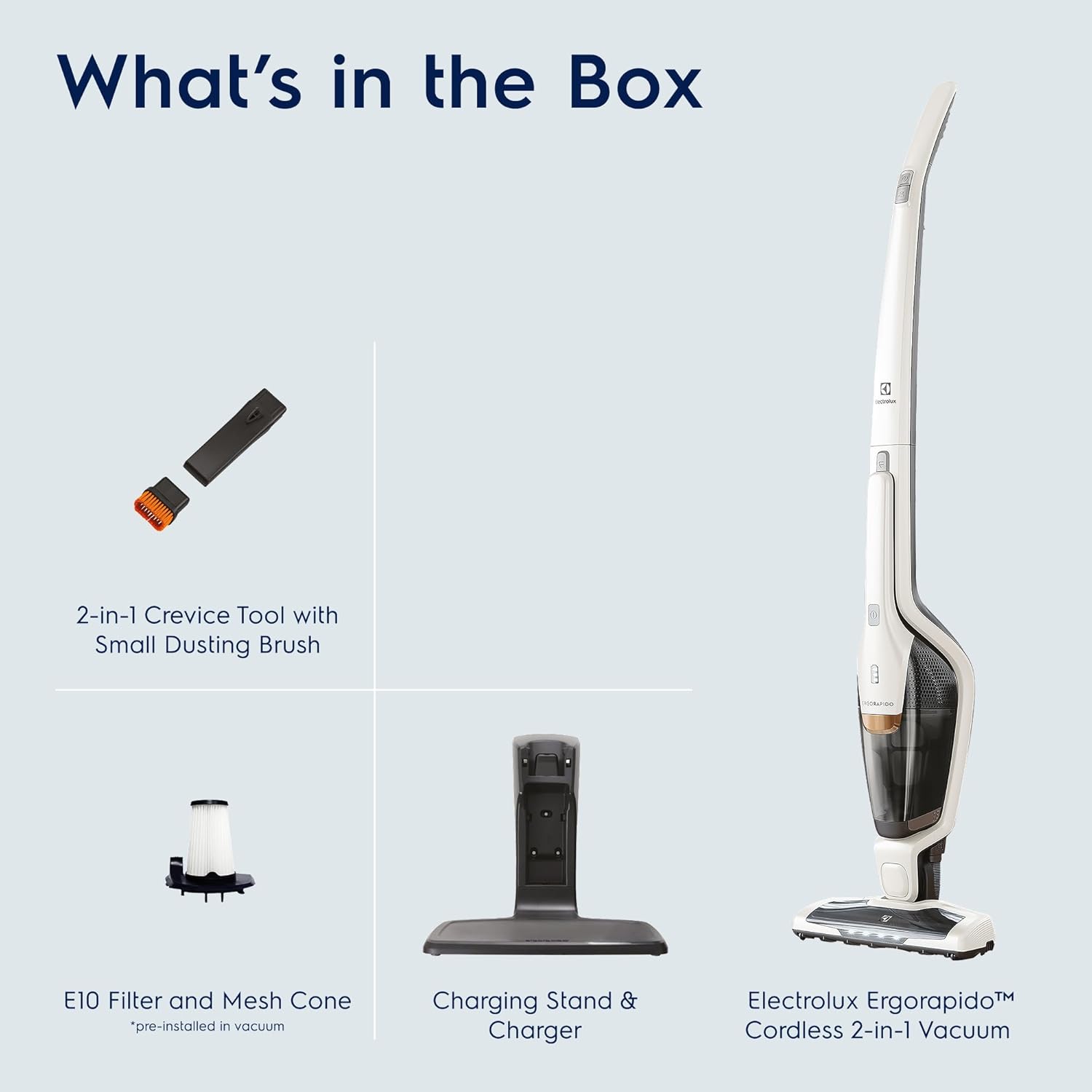 Detalle de Electrolux Ergorapido Cordless 48-Min Run Time