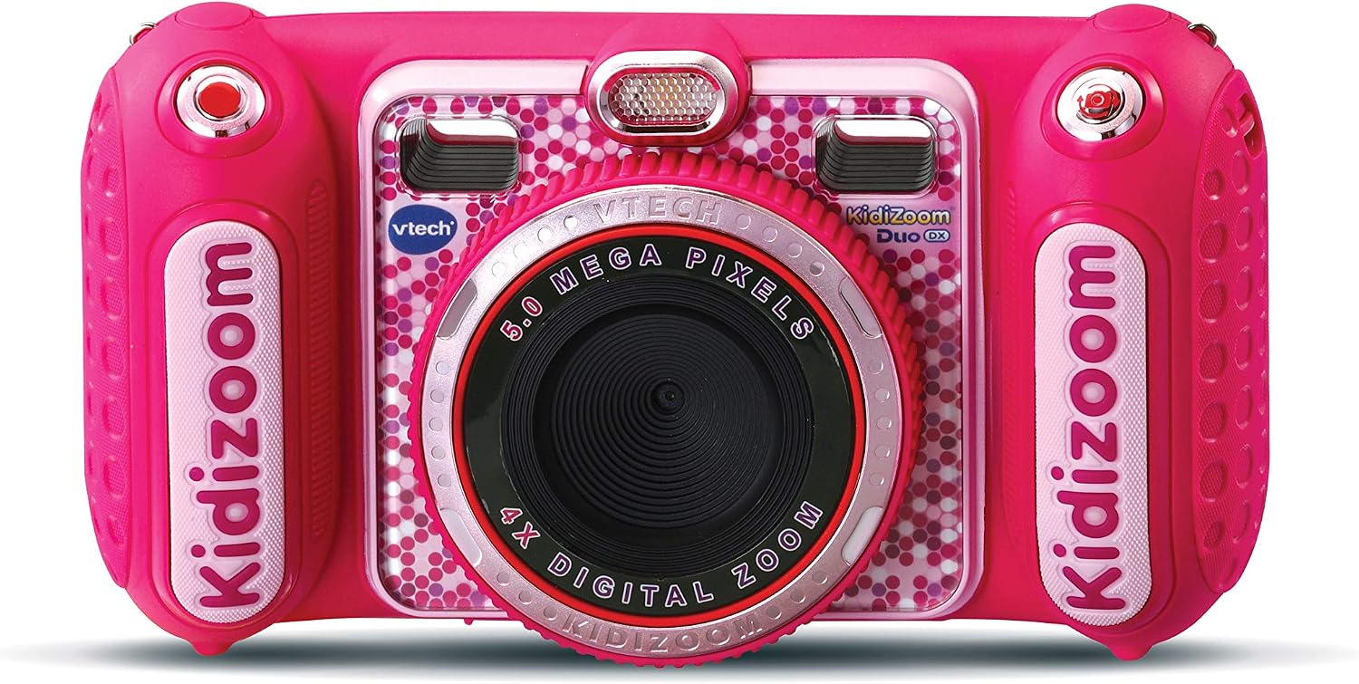 VTech KidiZoom Duo DX Rose — Appareil photo numérique enfant 10 en 1