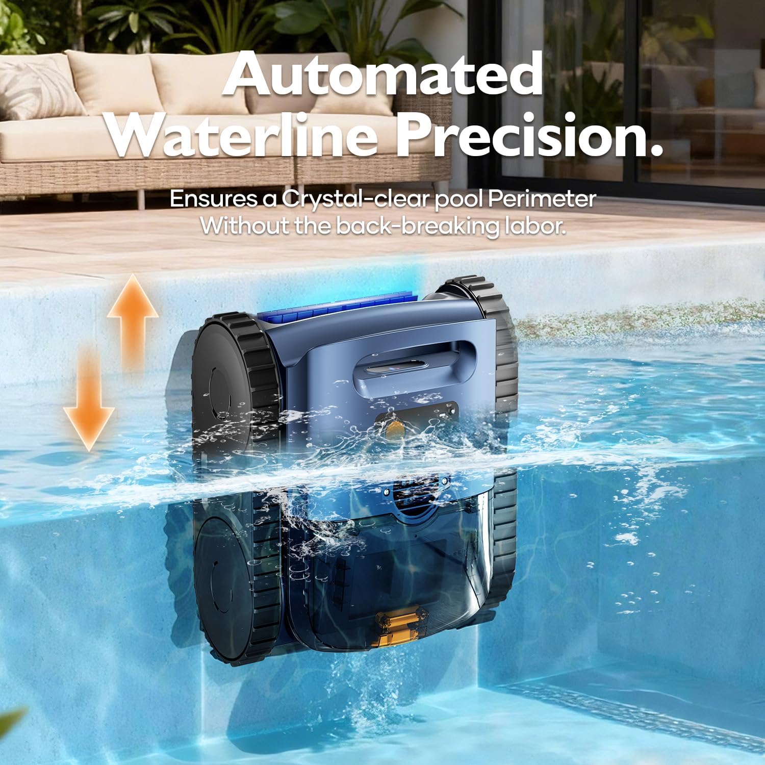 Detalle 1 de Robotic Pool Vacuum 190-Minute Runtime