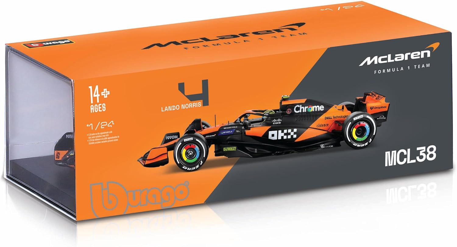 Detalle 2 de Bburago McLaren MCL38 2024 Modellauto 1:24