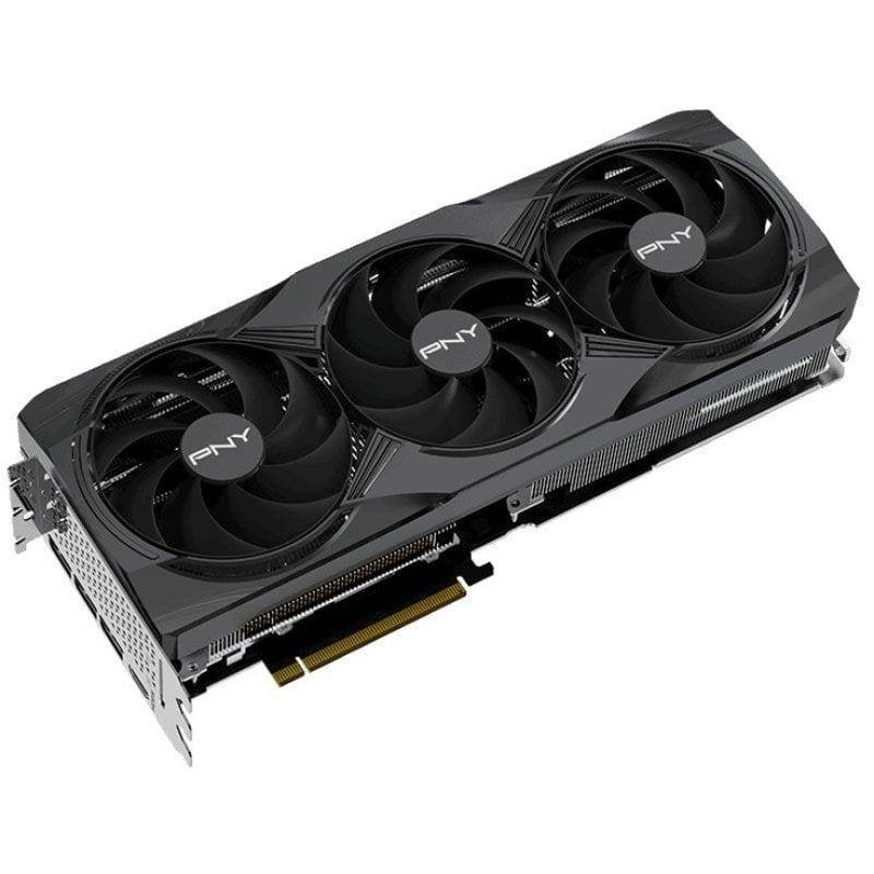 Detalle de PNY GeForce RTX 5080 Overclocked Triple Fan 16GB GDDR7 Reflex 2 RTX AI DLSS4