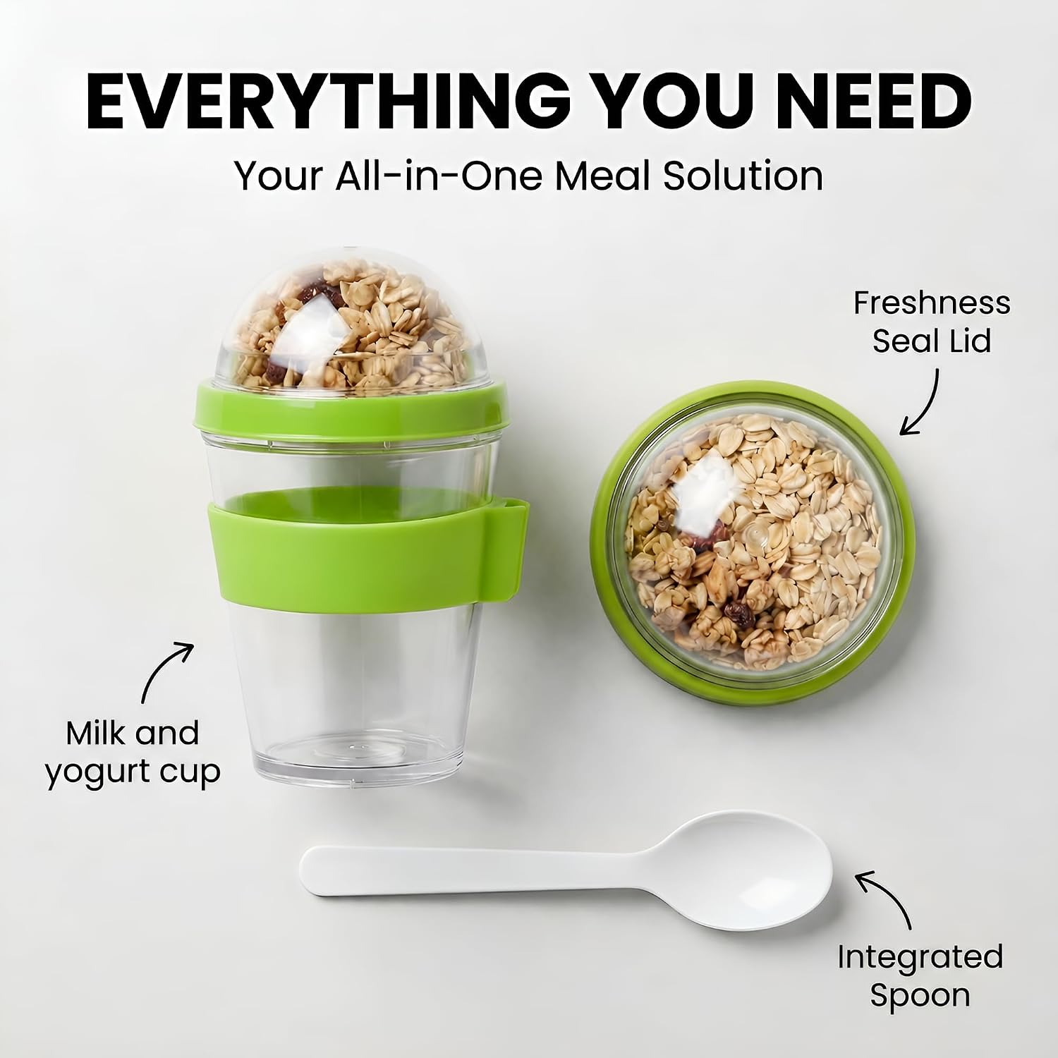 Thumbnail 6 de GOODS+GADGETS® Cereal to Go Cup, 350 ml + 100 ml, Green