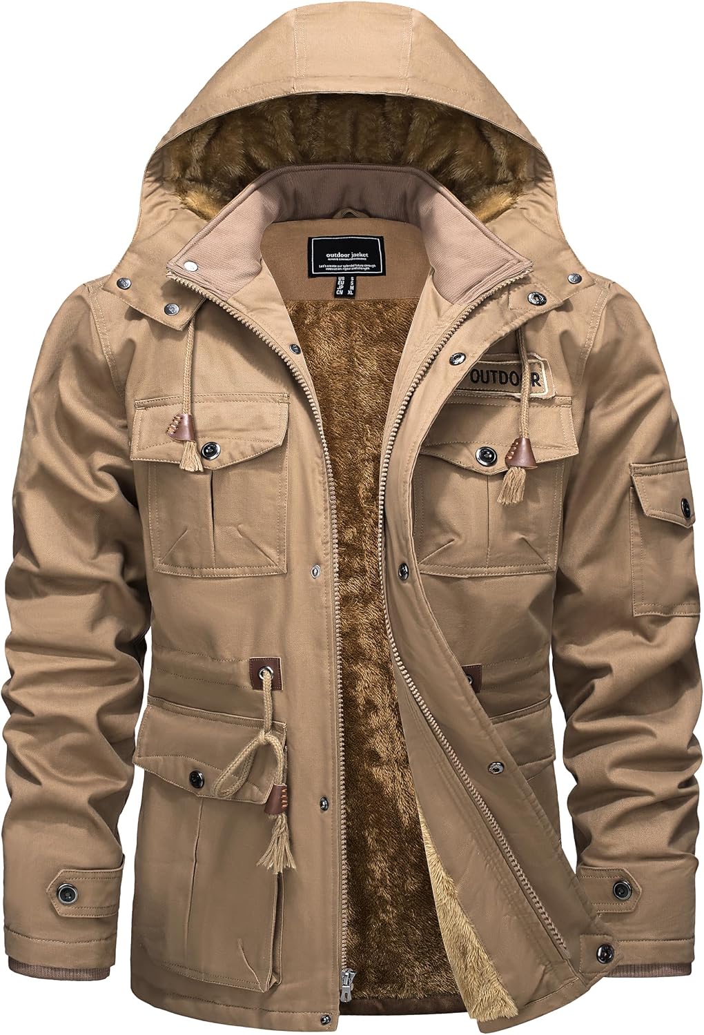 Detalle de TACVASEN Winterjacke Herren warme Thermojacke
