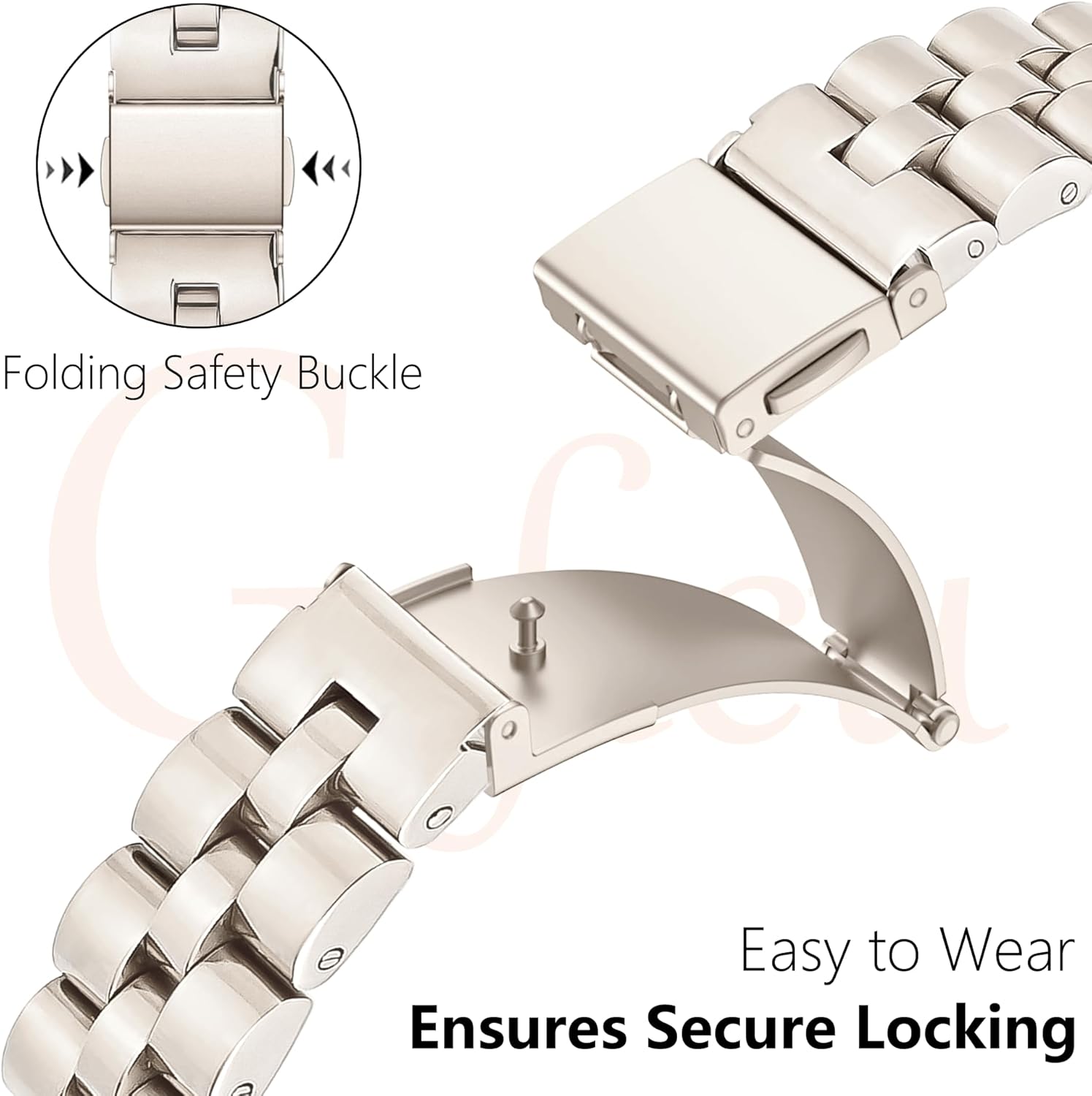 Thumbnail 3 de G-ficu Slim stainless steel watch strap