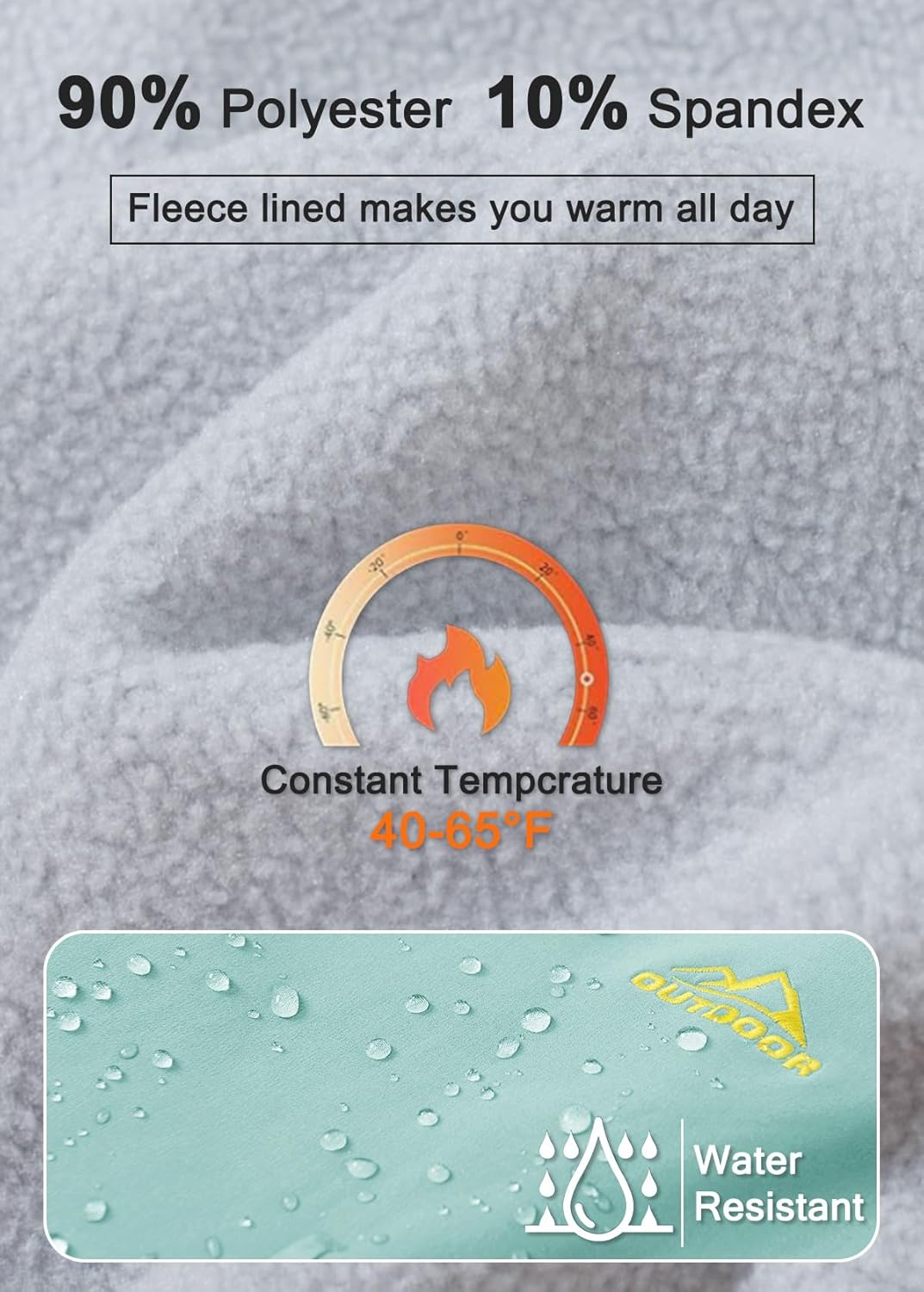 Detalle 2 de MAGCOMSEN Fleece Lined Waterproof Ski Pants 2026