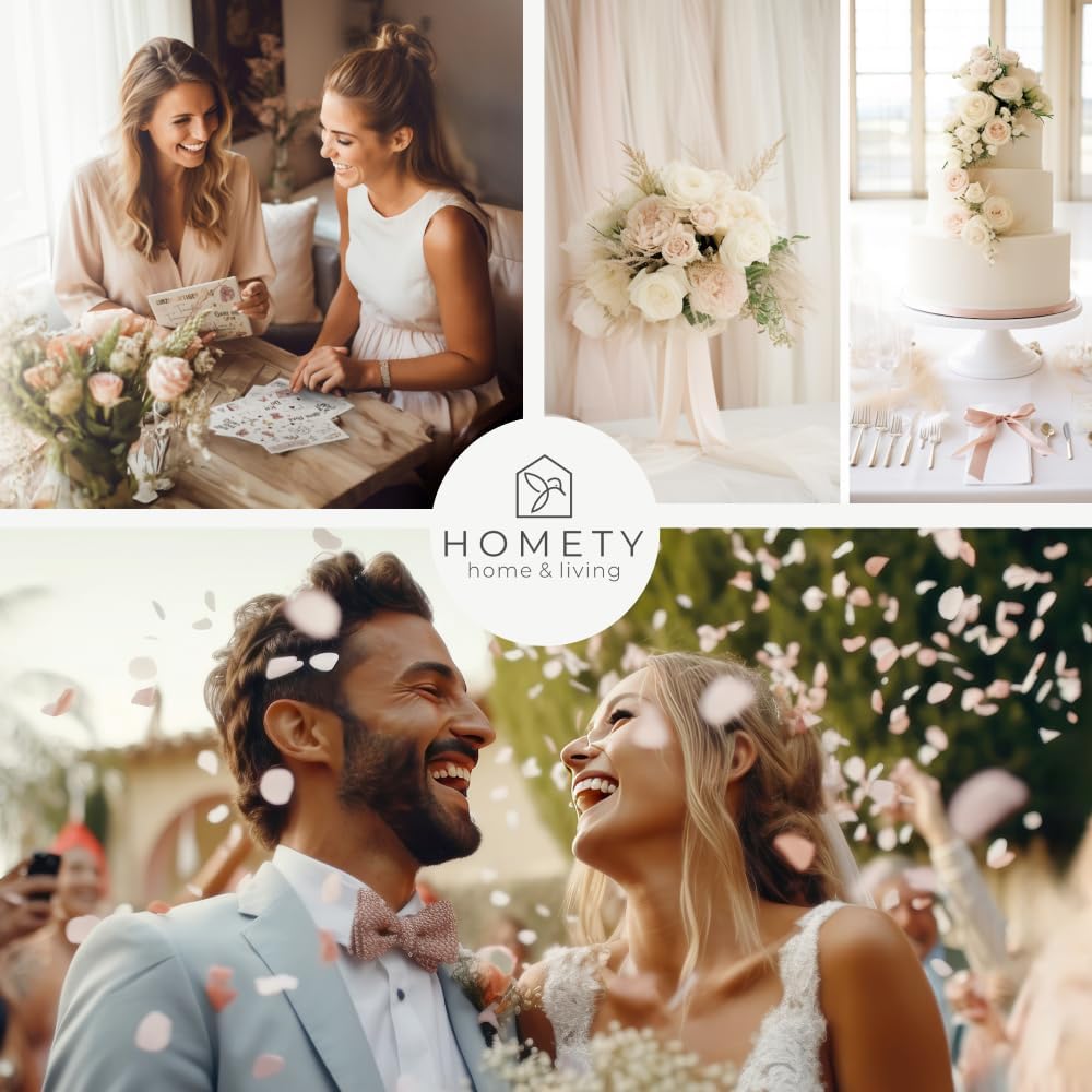 Thumbnail 2 de Homety Sticker Hochzeit Gästebuch – 350 Stück Rose Gold Aufkleber für Gästebuch, Fotoalbum, Scrapbook & Hochzeitsdeko