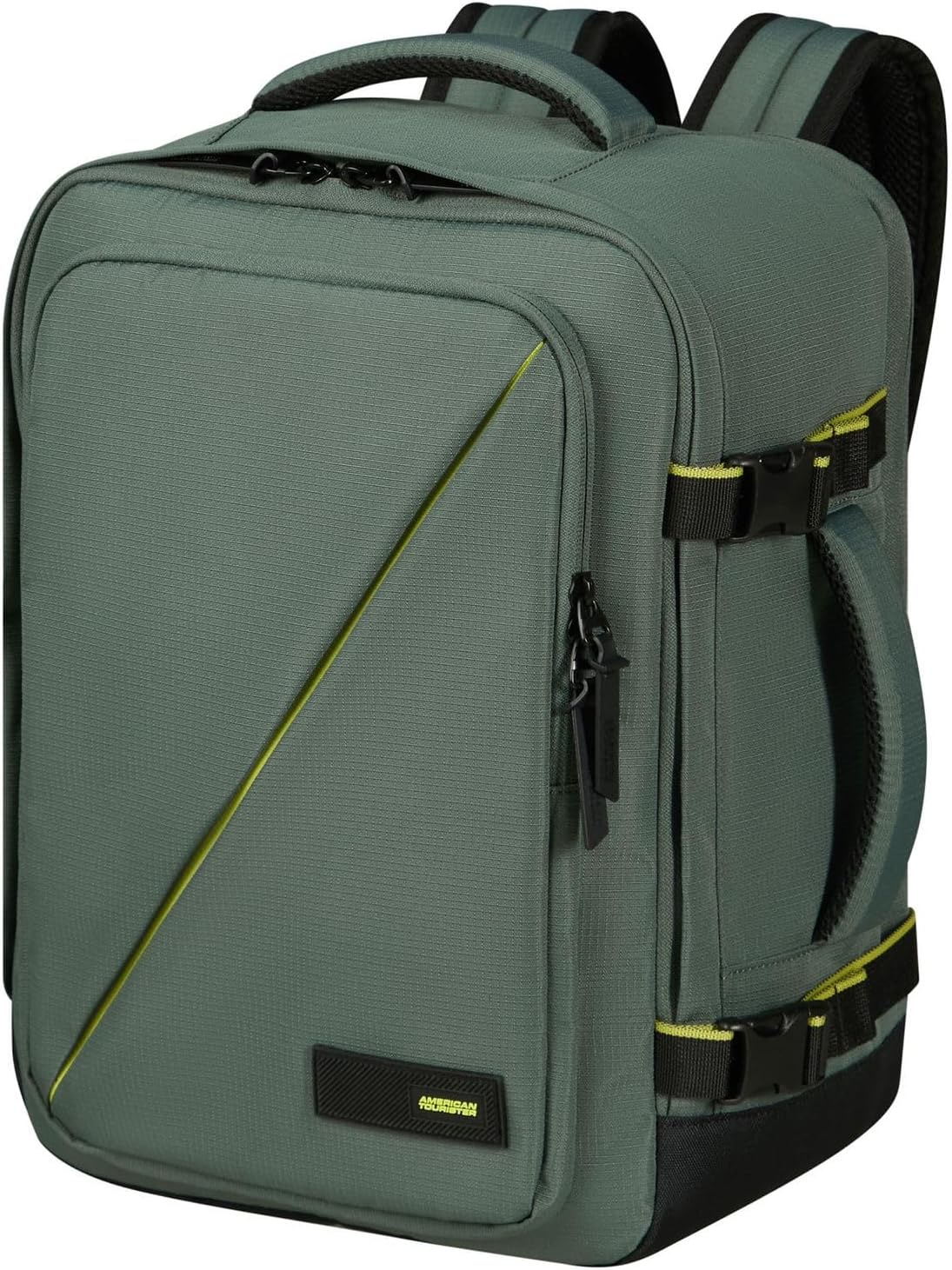 Detalle 2 de American Tourister Take2Cabin: Zaino da cabina con sottosella per voli Wizz Air e Vueling (30 x 20 x 40 cm, 26,5 L, 0,60 kg) – Dark Forest