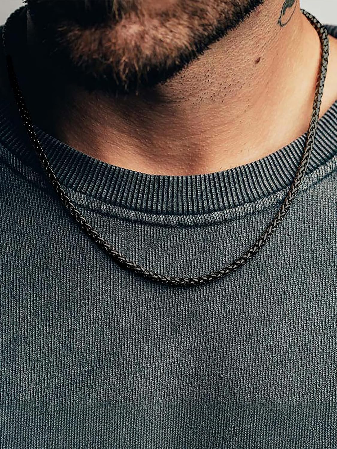Detalle 2 de Chaîne homme en acier inoxydable, 3 mm