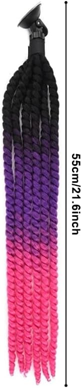 Thumbnail 1 de Helmet Pigtail: Gradient Bicycle Helmet Braid with Reusable Suction Cup
