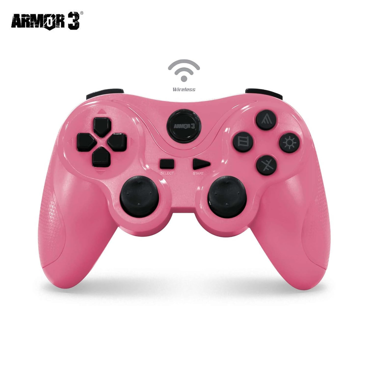Detalle de Armor3 Nuplay Wireless Game Controller for PS3 — Pink