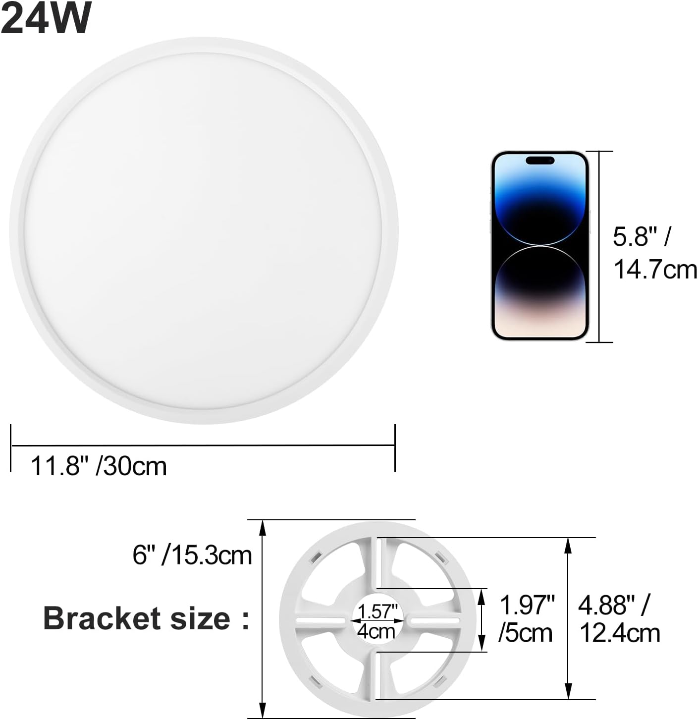Thumbnail 5 de LVL LED Round Ceiling Light 24W