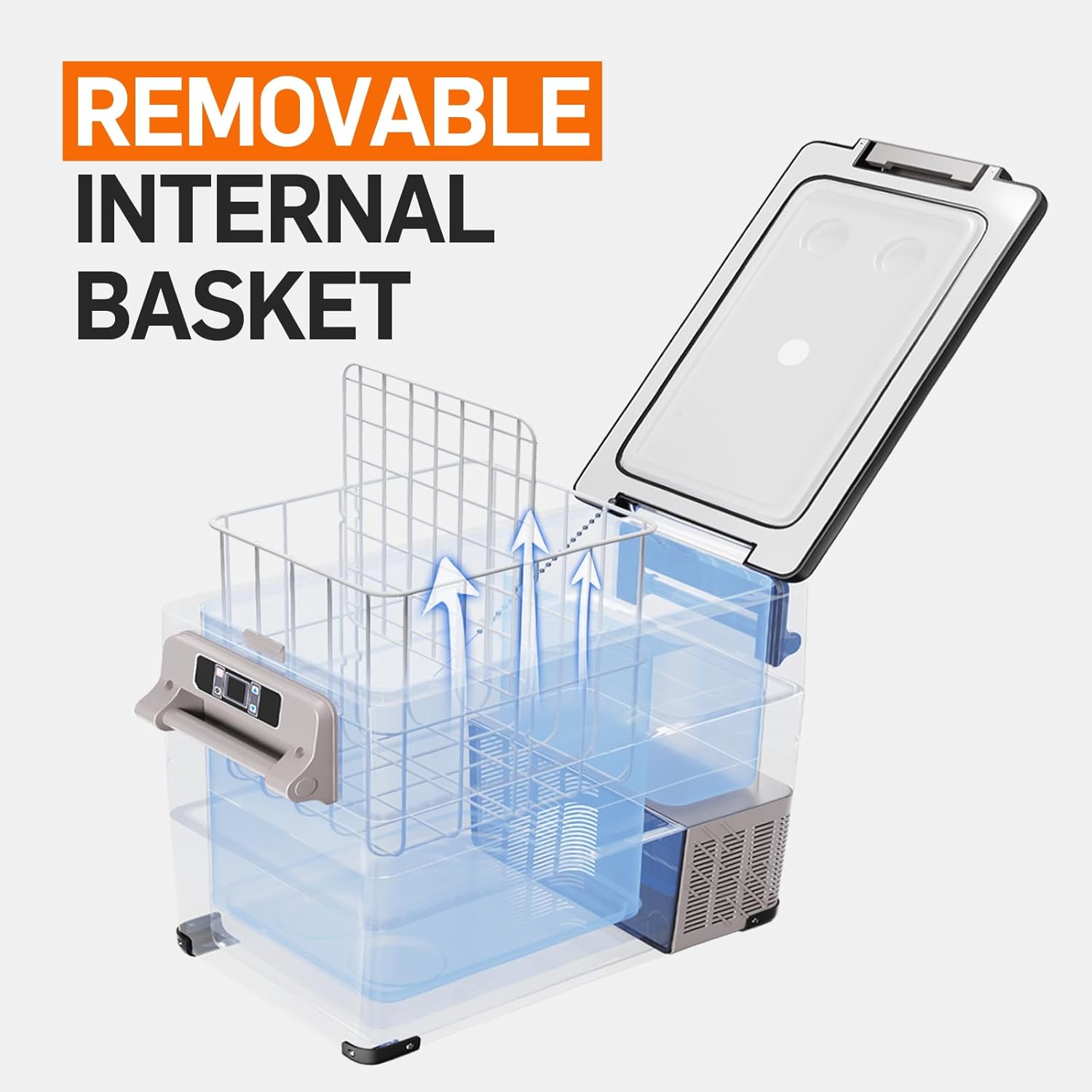 Thumbnail 6 de EUHOMY Car Fridge 49.4L compressor fridge