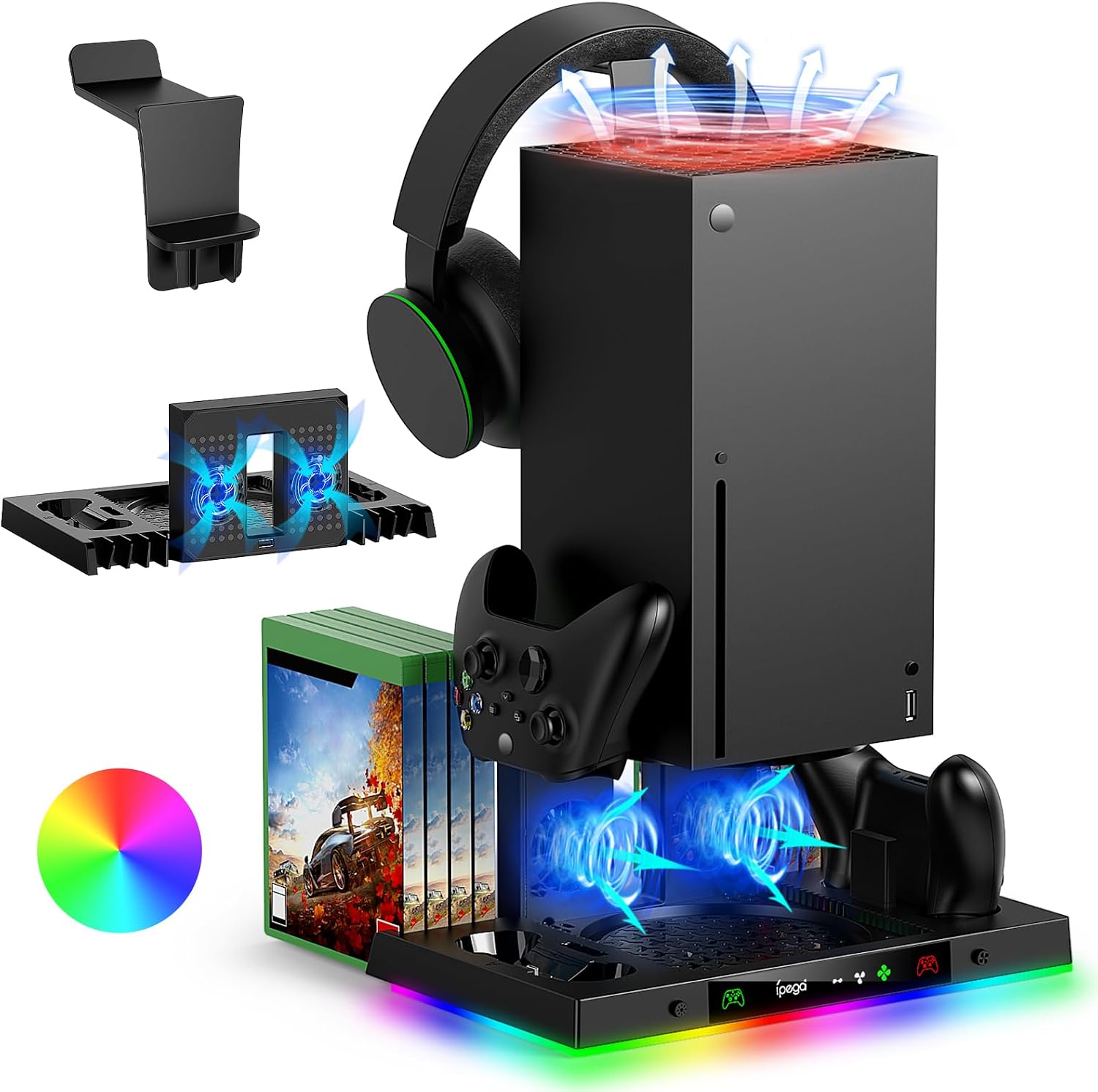 Detalle de FYOUNG Upgraded Cooling Fan Stand for Xbox Series X