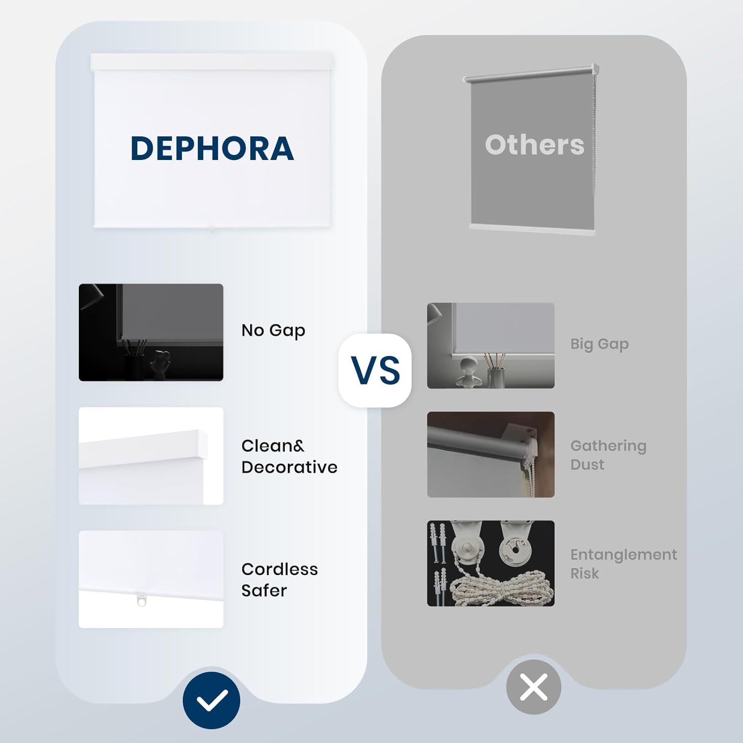 Thumbnail 4 de Dephora Blackout Roller Shades 28" x 72"