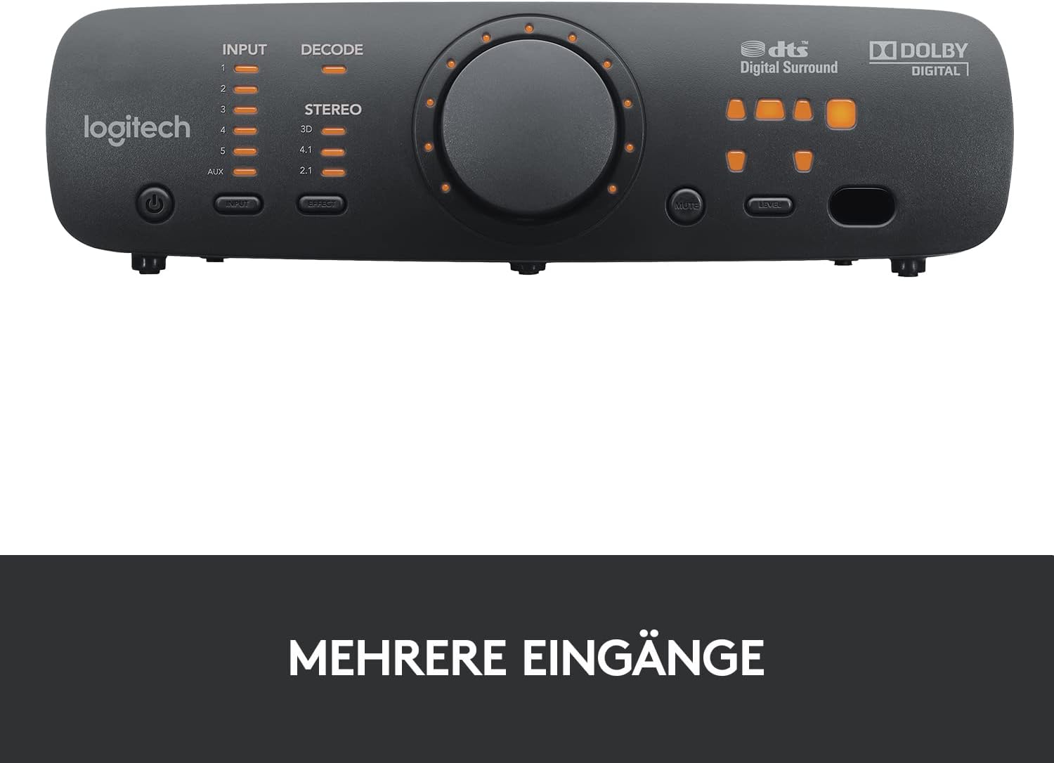Thumbnail 6 de Logitech Z906 5.1 Sound System (THX) mit Surround-Sound, 1000-Watt-Spitzenleistung und Fernbedienung – Schwarz