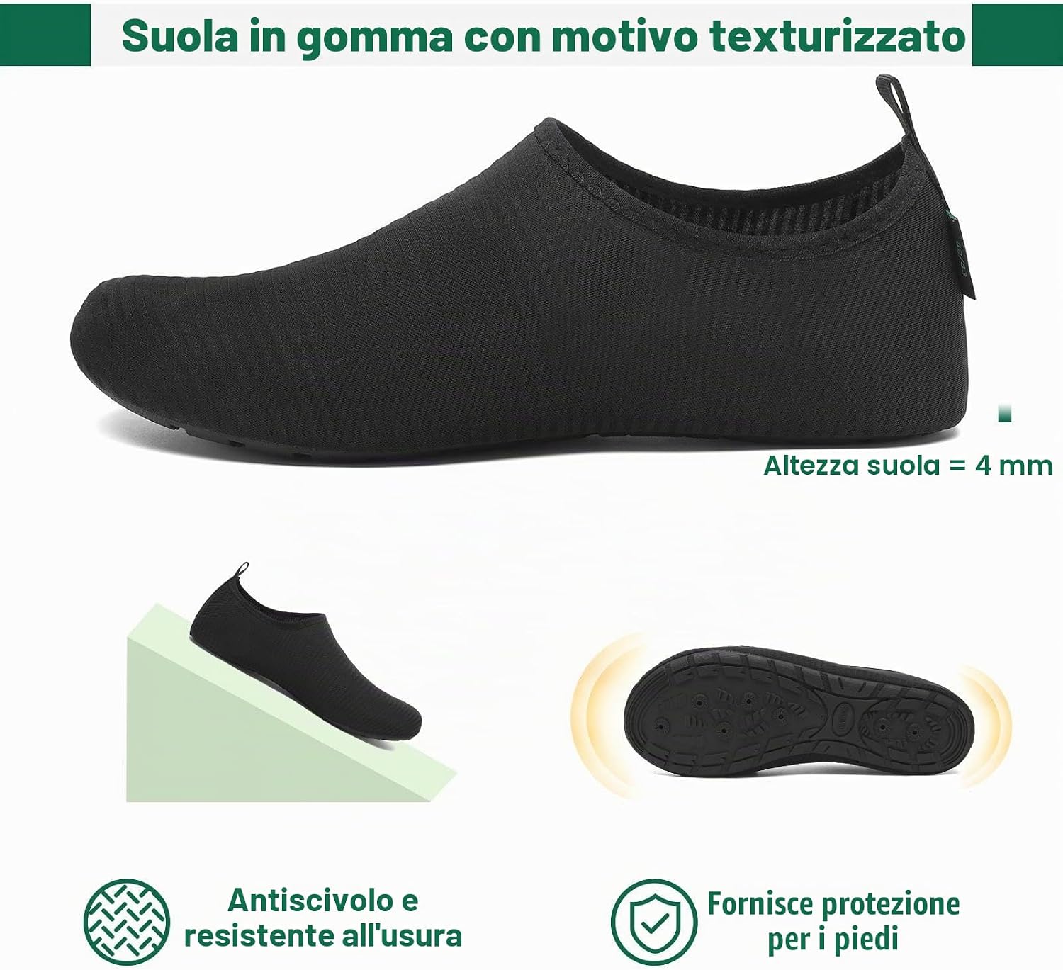 Detalle de SAGUARO Scarpe da Scoglio con Drenaggio a 7 Fori – Asciugatura Rapida, Unione di Comfort e Protezione
