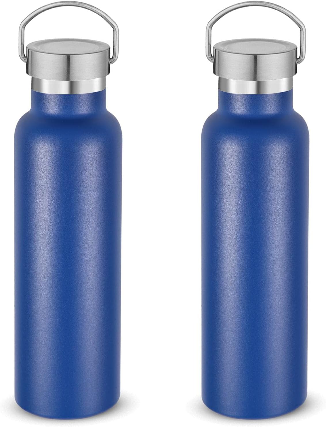 Detalle de Volhoply 600 ml isolerade vattenflaskor, 2-pack i dubbelväggigt rostfritt stål