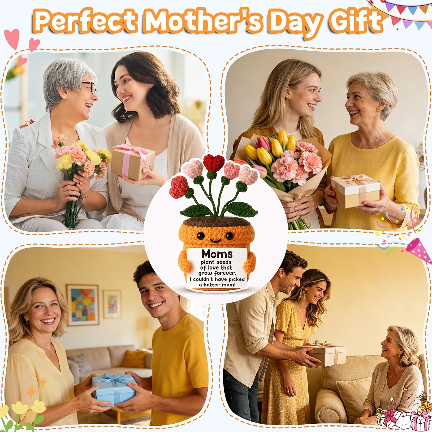 Thumbnail 6 de Crochet Flower Pot Gift for Mom