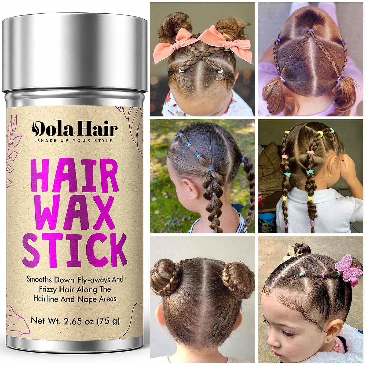 Detalle 2 de Dolahair Hair Wax Stick 2.7 Oz 2-Pack