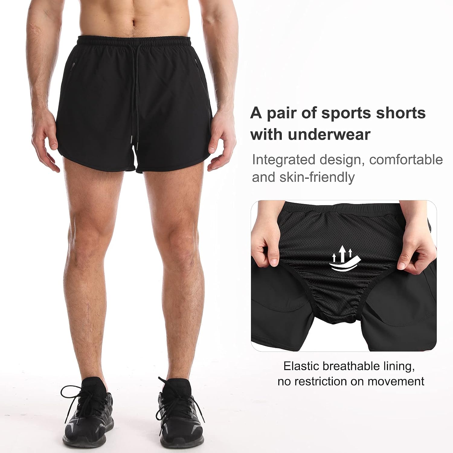 Thumbnail 4 de Suwangi 2-in-1 Running Shorts