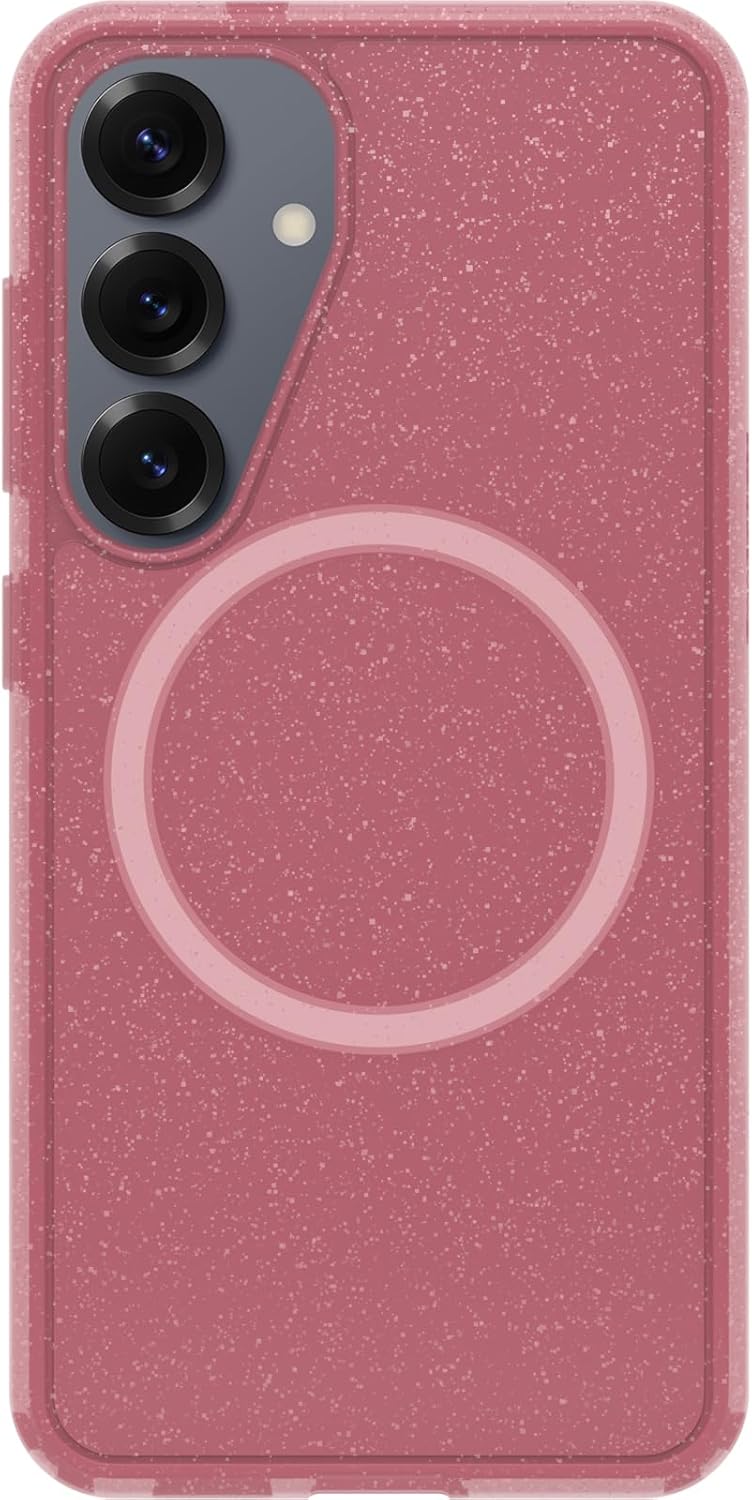 Thumbnail 1 de OtterBox Cover Symmetry Series Clear con magneti per Samsung Galaxy S25 (rosa), resiste a urti e cadute