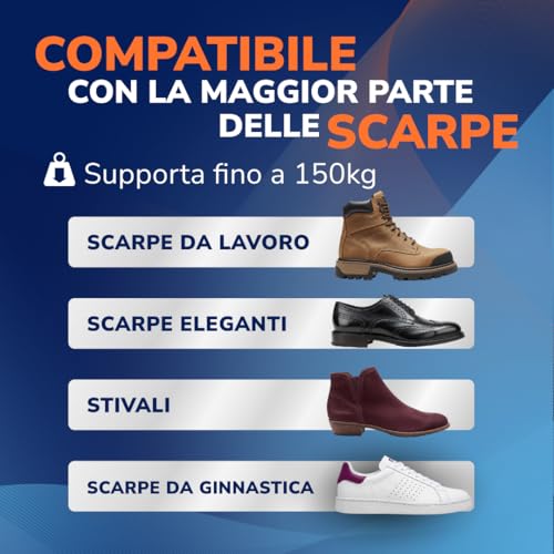 Detalle de Dr. Scholl’s Advanced Pain Relief: Solette ortopediche per scarpe e stivali, supporto arco plantare e ammortizzazione fino a 150 kg (taglia 42-42.5)