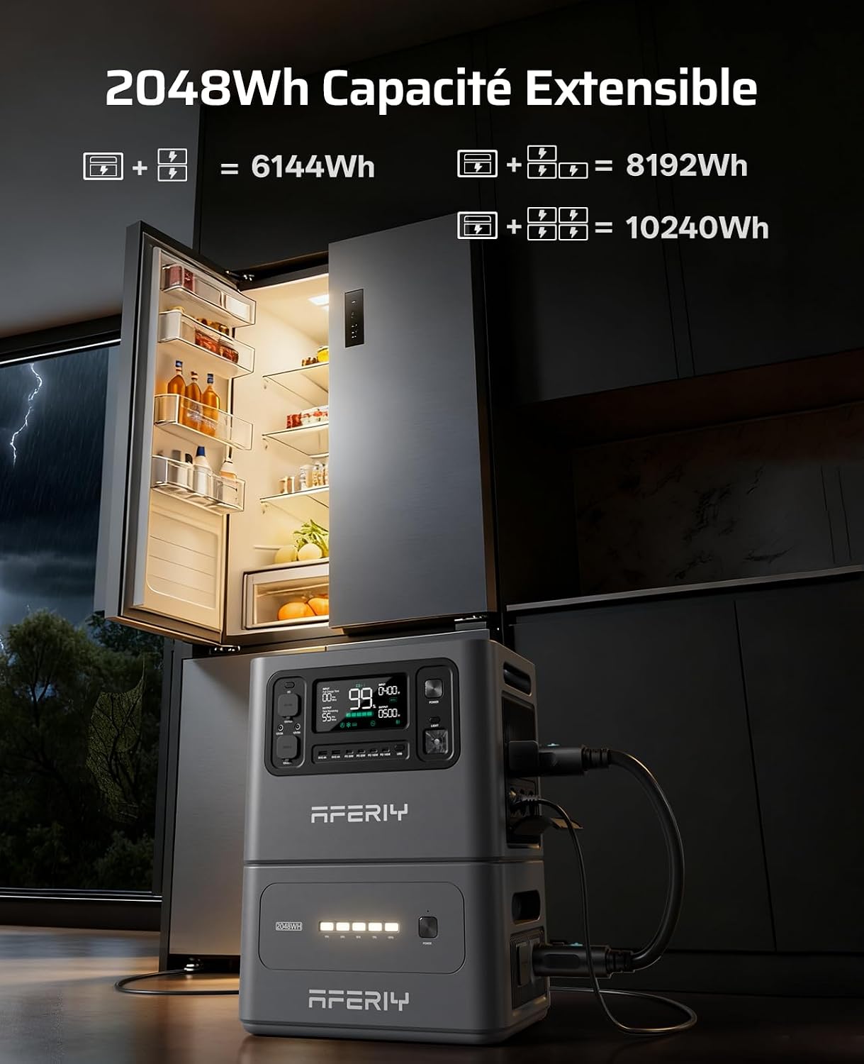Detalle de AFERIY P280 Générateur 2800W 4096Wh