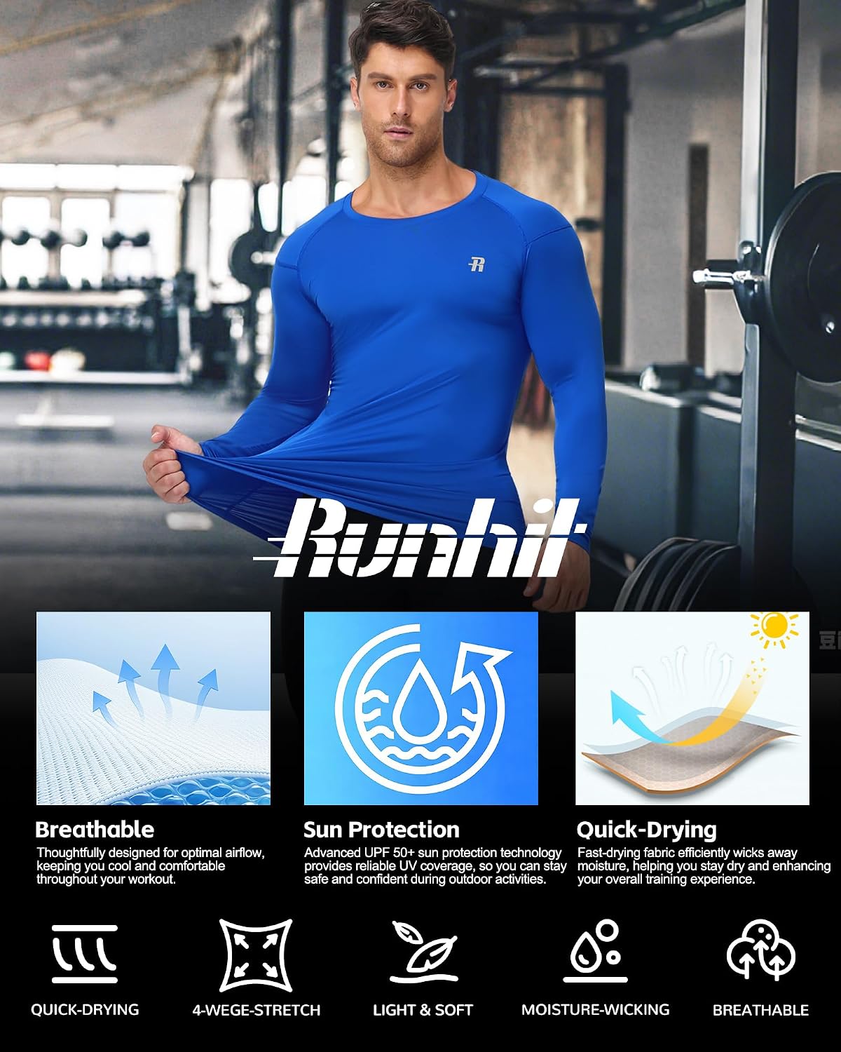 Thumbnail 4 de Runhit Compression Base Layer Long Sleeve