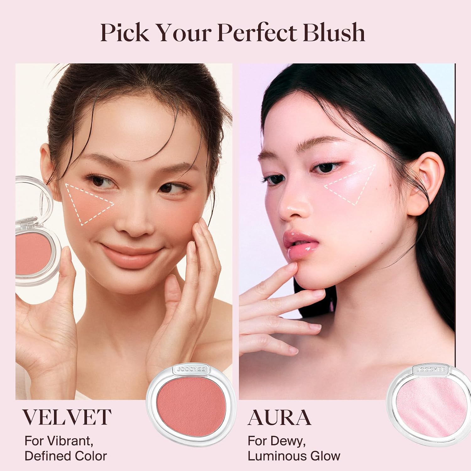 Thumbnail 5 de JOOCYEE AURA Glazed Blush Highlighter: Veil Nude, Dewy Finish